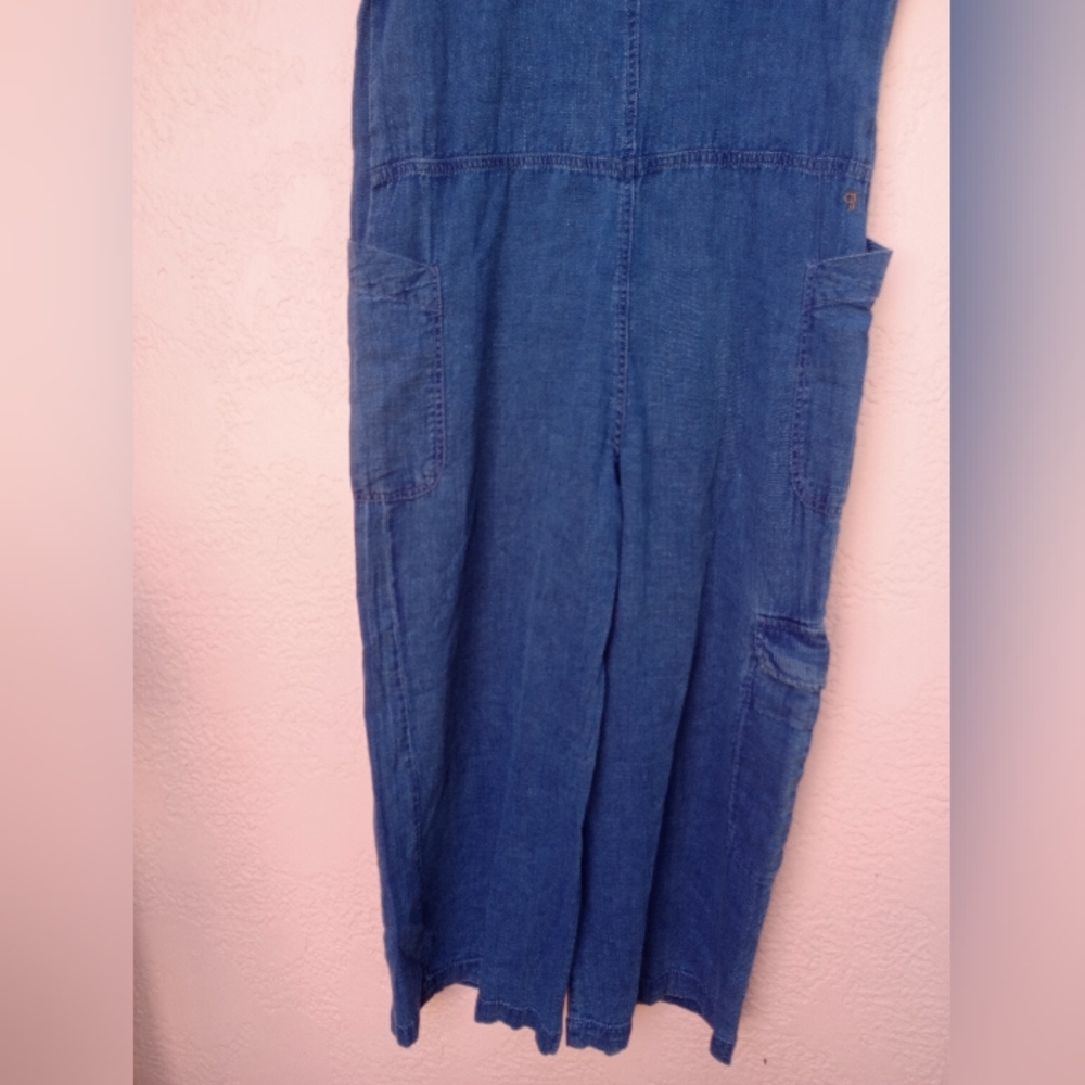 NWT Anthropologie Pilcro Wide-leg Zipfront Overalls In Size XS (Runs Large) - Picture 5 of 9